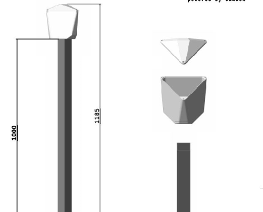 1 MT 3F180 POLE SET