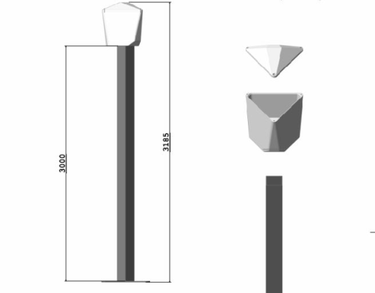 3 MT 3F180 POLE SET